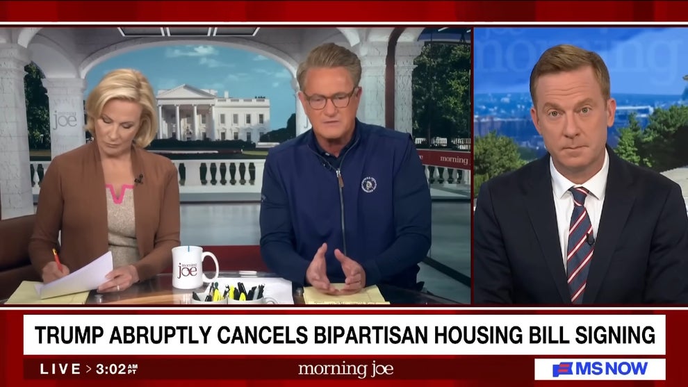 Mika Brzezinski, Joe Scarborough and Jonathan Lemire co-host the June 25, 2026 edition of "Morning Joe" (MS NOW)