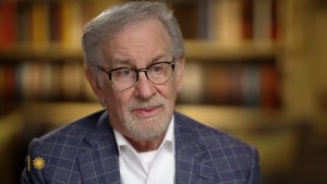 "Disclosure Day" director Steven Spielberg appears as a guest on "CBS Sunday Morning" (Credit: CBS/YouTube)