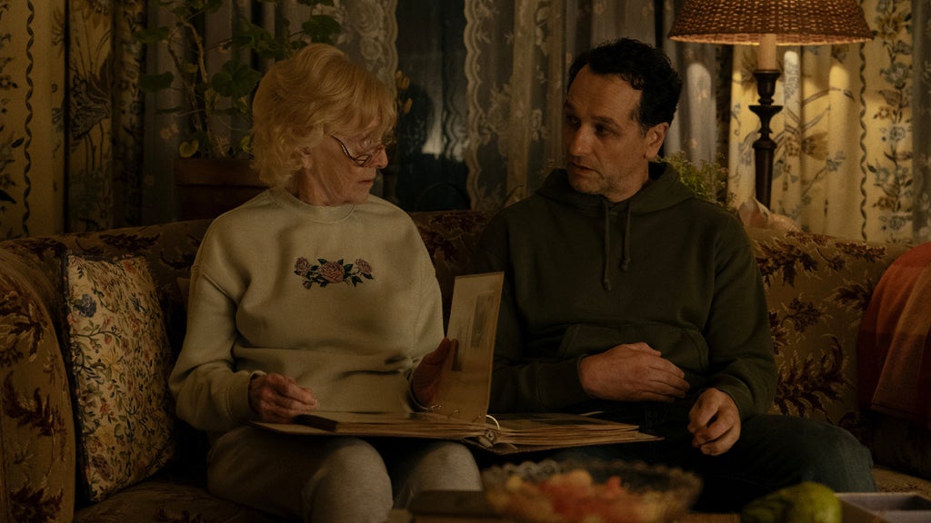 K Callan and Matthew Rhys in "Widow's Bay" Season 1, Episode 10 (Apple TV)
