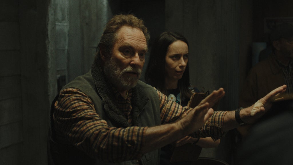 Stephen Root and Kate O'Flynn in "Widow's Bay" Season 1, Episode 10 (Apple TV)