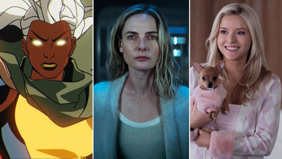Left to right: "X-Men '97" Season 2 (Marvel/Disney+), "Silo" Season 3 (Apple TV) and "Elle" Season 1 (Jessica Brooks/Prime Video)