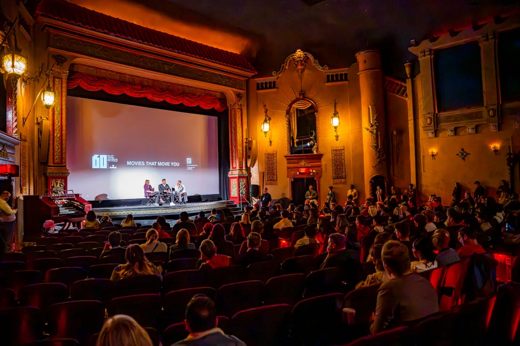 A Q&A at a screening inside Chicago's Music Box Theater