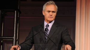 Television journalist Scott Pelley speaks at the International Rescue Committee Children's Lunch at The Ballroom on May 17, 2011 in New York City