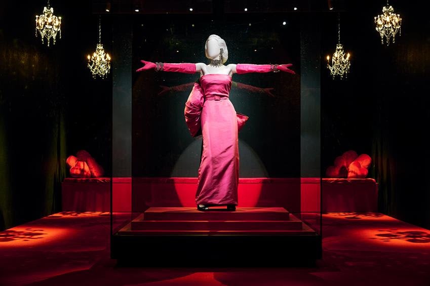 William Travilla-designed gown worn by Monroe in Gentleman Prefer Blondes. Source: Academy Museum Foundation/ Emily Shur