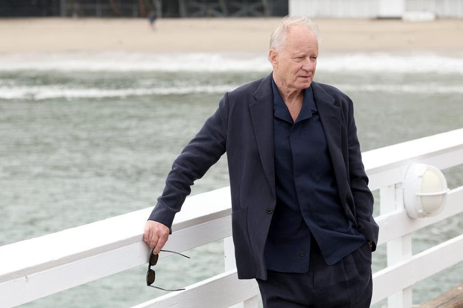 Stellan Skarsgård attends the Ermenegildo Zegna show at Malibu Pier. Source: Getty