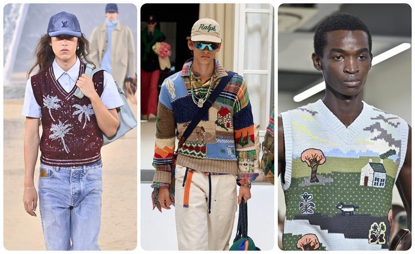Louis Vuitton, Ralph Lauren and Paul Smith men's Spring 2027. Source: Getty