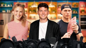 Meredith Hayden of Wishbone Kitchen, Middle: YouTube star Nick DiGiovanni, Right: Josh Scherer, host of Mythical Kitchen