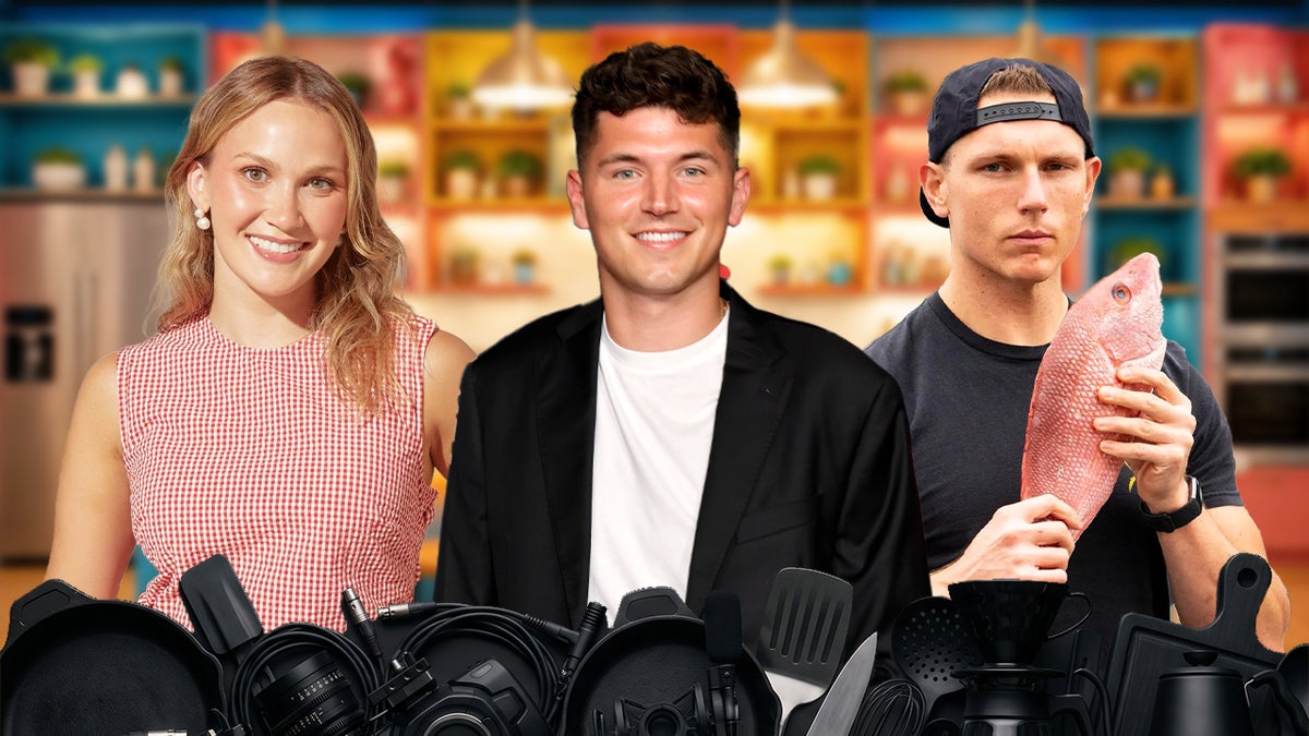Meredith Hayden of Wishbone Kitchen, Middle: YouTube star Nick DiGiovanni, Right: Josh Scherer, host of Mythical Kitchen