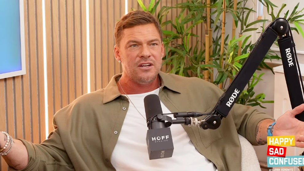 "Reacher" star Alan Ritchson appears as a guest on the July 23, 2026 edition of the "Happy Sad Confused" podcast (Josh Horowitz/YouTube)