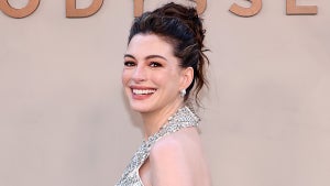 Anne Hathaway attends "The Odyssey" New York Premiere at AMC Lincoln Square Theater on July 14, 2026 in New York City. (Jamie McCarthy/Getty Images)