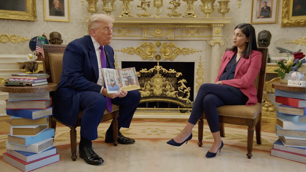 Donald Trump and Usha Vance (Credit: Storytime with the Second Lady)
