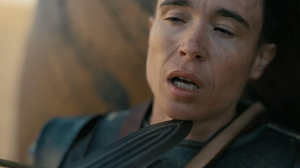 Elliot Page in "The Odyssey" (Credit: Universal Studios)