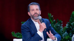 Donald Trump Jr. speaks onstage during Megyn Kelly LIVE at Smart Financial Centre on October 23, 2025 (Credit: Marcus Ingram/Getty Images)