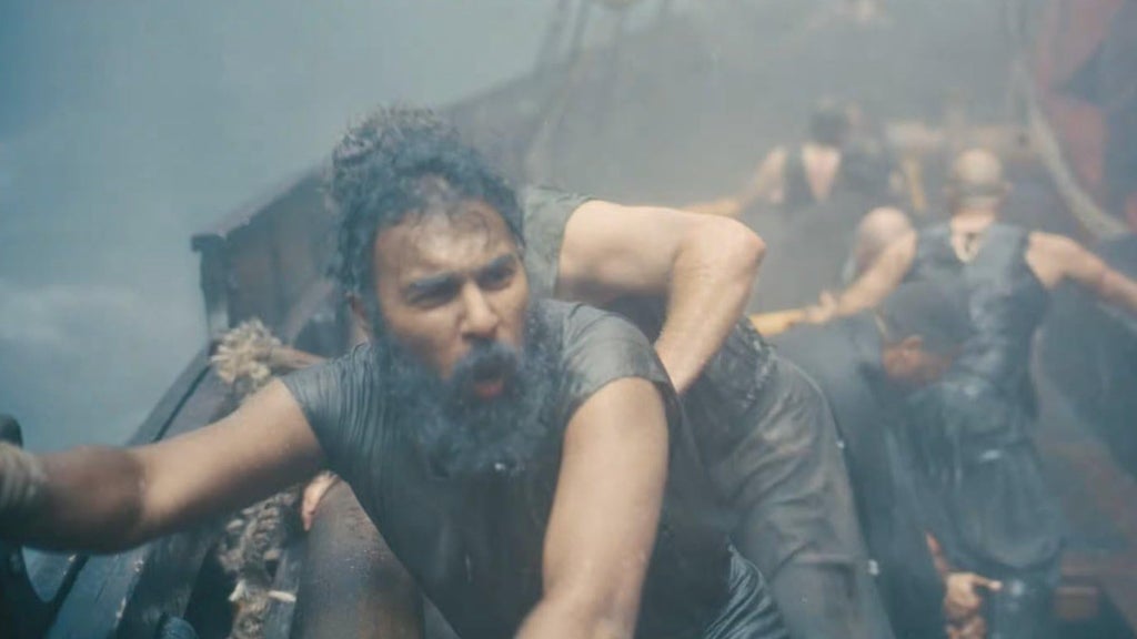 Himesh Patel in "The Odyssey" (Credit: Universal)