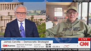 Wolf Blitzer and James Carville (Credit: CNN)