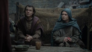 Matthew Needham and Tom Glynn-Carney in "House of the Dragon" (Credit: HBO)