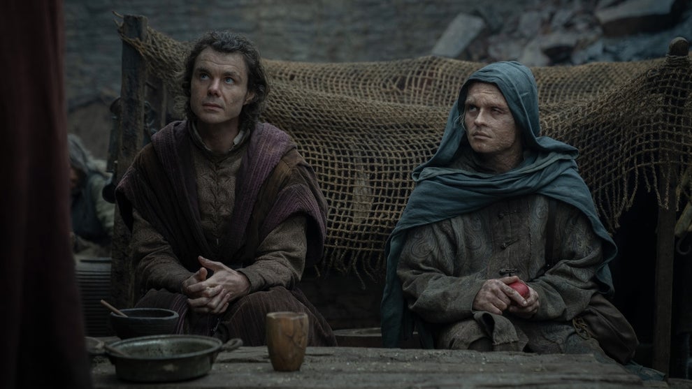 Matthew Needham and Tom Glynn-Carney in "House of the Dragon" (Credit: HBO)