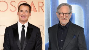 Scott Stuber (Credit: by Kevin Mazur/Getty Images) and Steven Spielberg (Credit: Bryan Bedder/Getty Images for Universal Pictures and Amblin Entertainment) The Mandela Catalogue