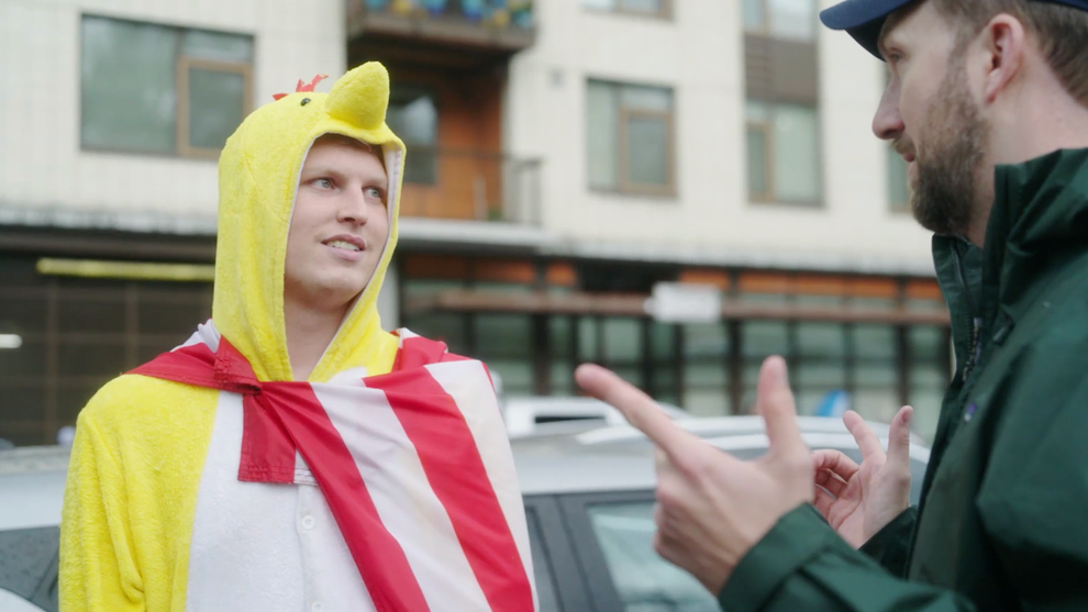 "The Daily Show Presents: Jordan Klepper Fingers The Pulse: Give The Man A Prize" (Credit: Daily Show/YouTube)