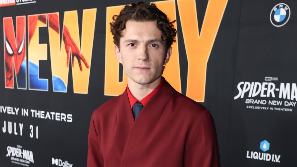 Tom Holland attends the World Premiere of "Spider-Man: Brand New Day" at the Dolby Theatre on July 27, 2026 in Hollywood. (Eric Charbonneau/Sony Pictures via Getty Images)