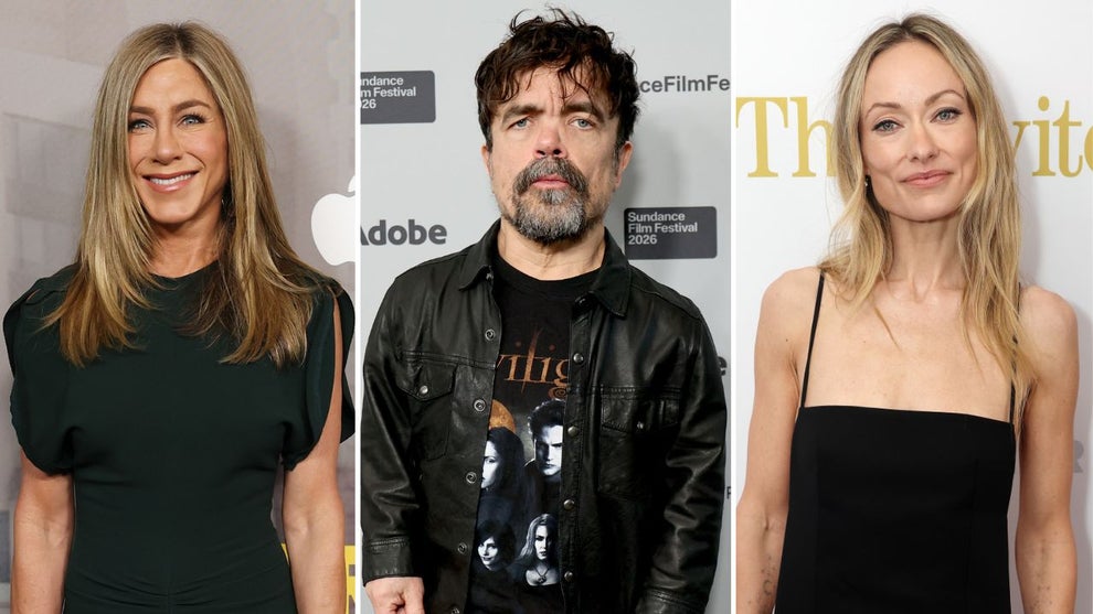Jennifer Aniston (Credit: Monica Schipper/WireImage), Peter Dinklage (Credit: Dia Dipasupil/Getty Images) and Olivia Wilde (Credit: Neil Mockford/WireImage) Naughty