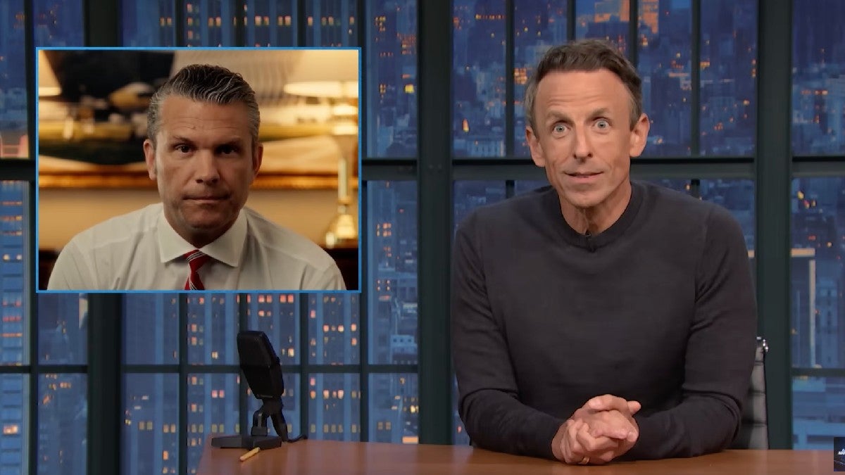Seth Meyers Scoffs at Pete Hegseth's New Testosterone Screening Program: ‘Is Testosterone Gonna Fix the War?'