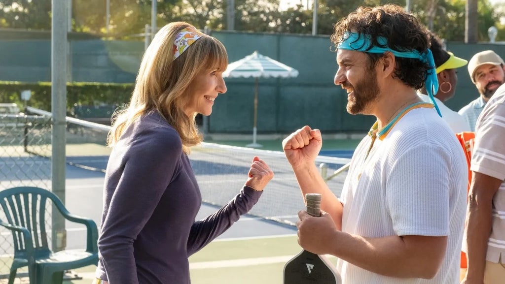 Jake Johnson and Mary Steenburgen in "The Dink"