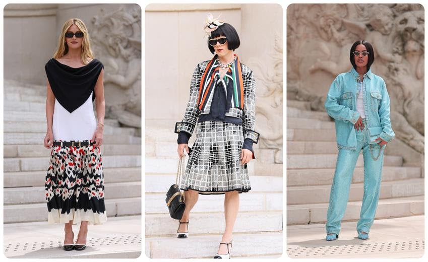 Sarah Pidgeon, Cole Escola and Teyana Taylor attend the Chanel Fall 2026 Haute Couture show. Source: Getty