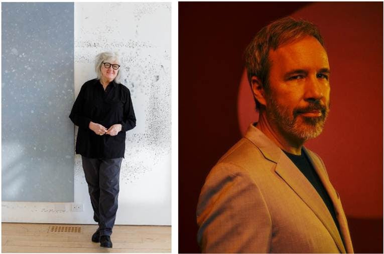 Vija Celmins, left. Source: Laurie Lambrecht. Denis Villeneuve, right. Source: Ethan Benavidez