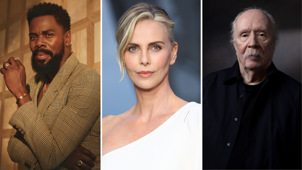 Colman Domingo, Charlize Theron and John Carpenter (Credit: Raul Romo, Marc Piasecki and Sophie Gransard)