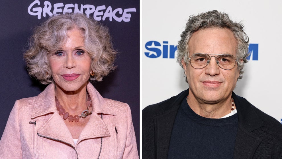 Jane Fonda defended 1A Committee member Mark Ruffalo after Paramount labeled him "antisemitic." (Getty Images)