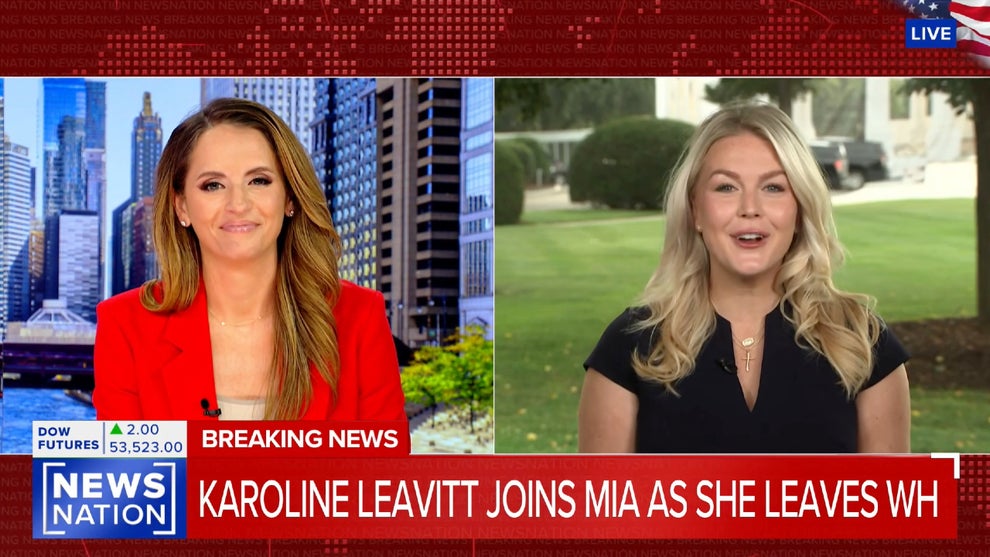 White House Press Secretary Karoline Leavitt appears as a guest on the Aug. 27, 2026 edition of "Morning in America" (NewsNation)
