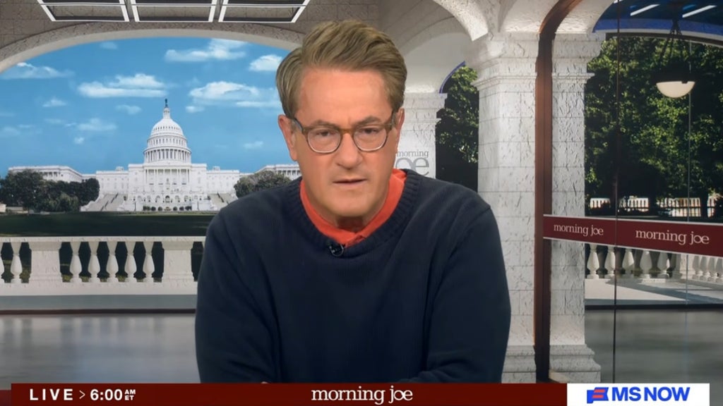 Joe Scarborough hosts the Aug. 17, 2026 edition of "Morning Joe" (MS NOW)