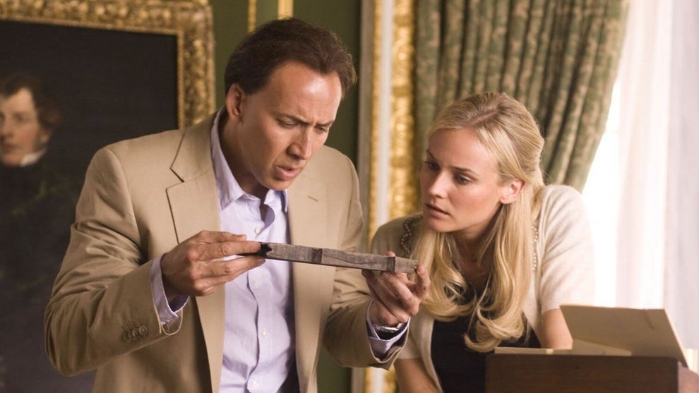 Nicholas Cage and Diane Kruger in "National Treasure" (Credit: Disney)