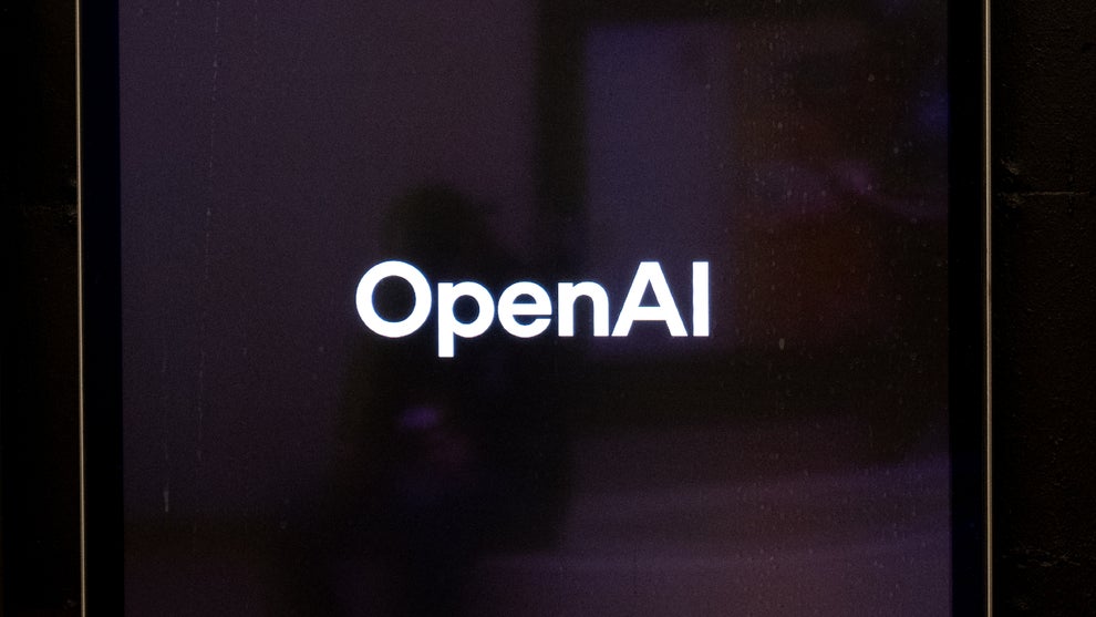 OpenAI wordmark displayed on a digital screen, San Francisco, California, August 20, 2026. (Smith Collection/Gado/Getty Images)