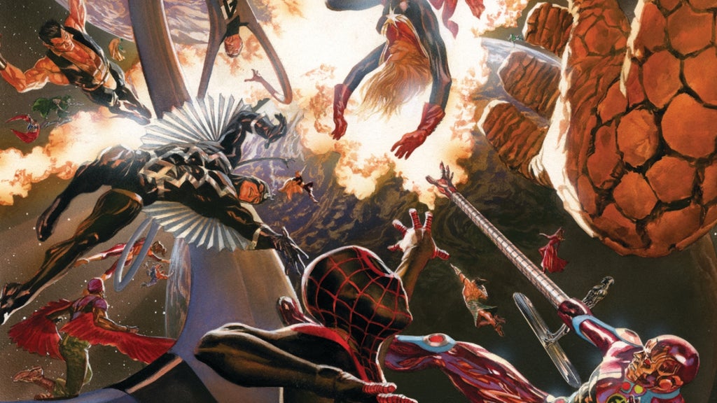 "Secret Wars #1" cover by Alex Ross (Marvel Comics)