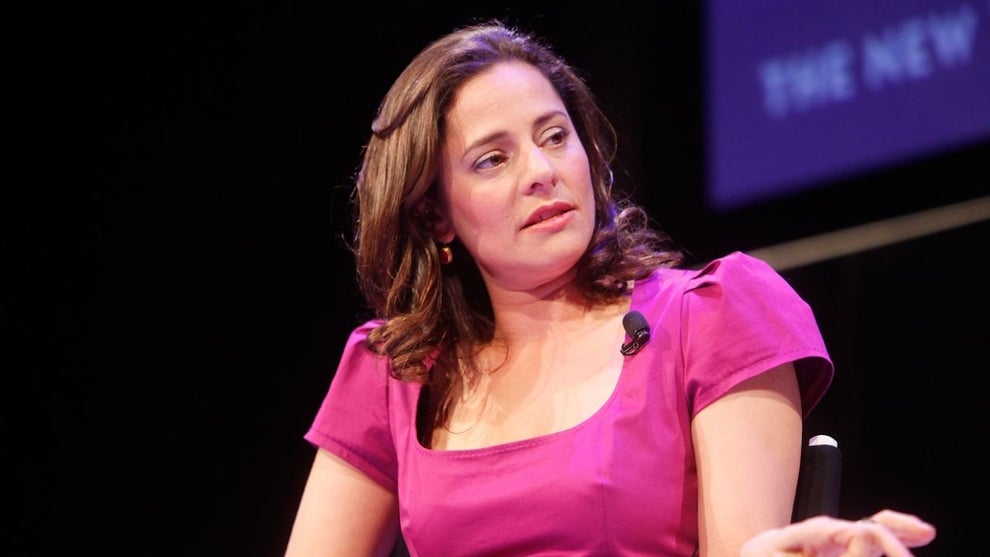 Ariel Levy participates in a discussion with Lena Dunham during the New Yorker Festival on October 10, 2014 in New York City. (Photo by Thos Robinson/Getty Images for The New Yorker)