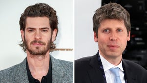 Andrew Garfield (Credit: Mike Marsland/WireImage) and Sam Altman (Credit: Anna Moneymaker/Getty Images)
