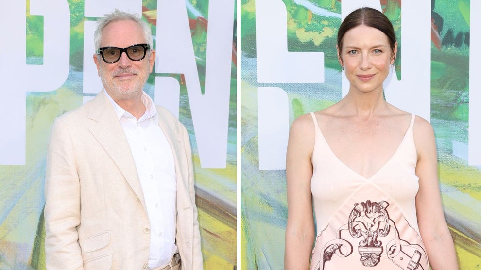 Alfonso Cuarón (Credit: by John Phillips/Getty Images) Caitríona Balfe (Credit: John Phillips/Getty Images)