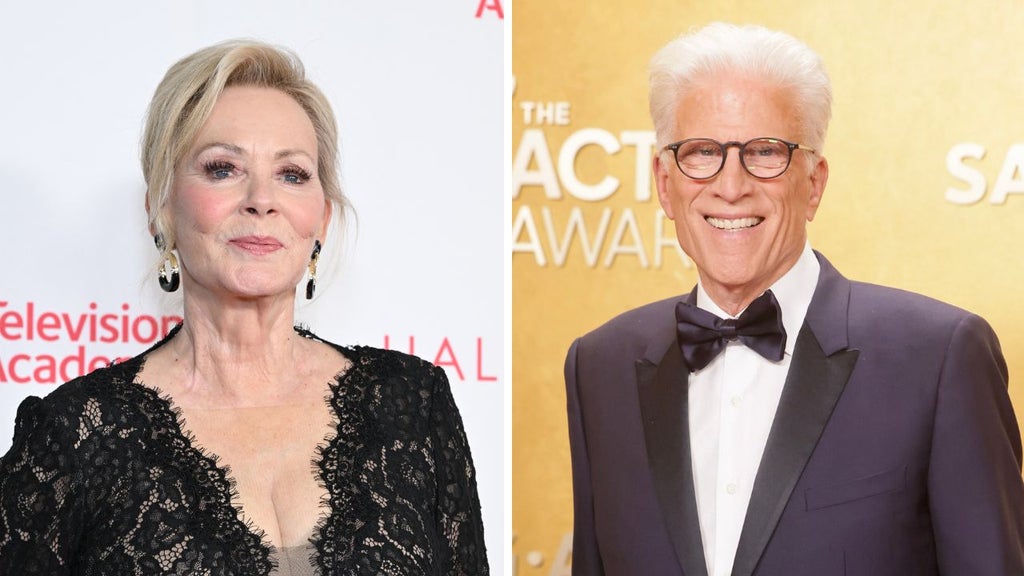 Jean Smart attends the 28th Television Academy Hall of Fame (Credit: LISA O'CONNOR / AFP via Getty Images) and Ted Danson (Credit: Rodin Eckenroth/Getty Images)