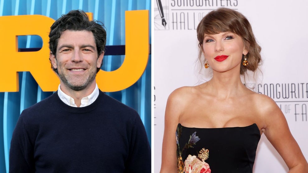 Max Greenfield (Credit: Rodin Eckenroth/Getty Images) and Taylor Swift (Credit: Taylor Hill/FilmMagic)
