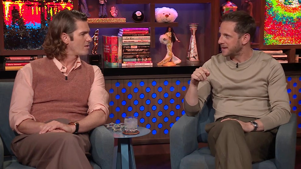 Andrew Garfield and Jamie Bell appear as guests on the Sept. 14, 2026 edition of "Watch What Happens Live!" (Bravo)