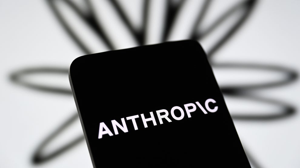 The Anthropic logo seen on a smartphone screen. (Pavlo Gonchar/SOPA Images/LightRocket via Getty Images)