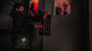Austin Abrams in "Resident Evil" (Sony Pictures)