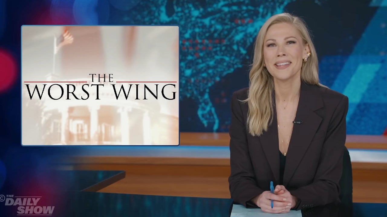 Desi Lydic hosts the Sept. 23, 2026 edition of "The Daily Show" (Comedy Central)