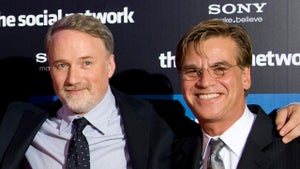 David Fincher and Aaron Sorkin in 2010 (Getty Images)