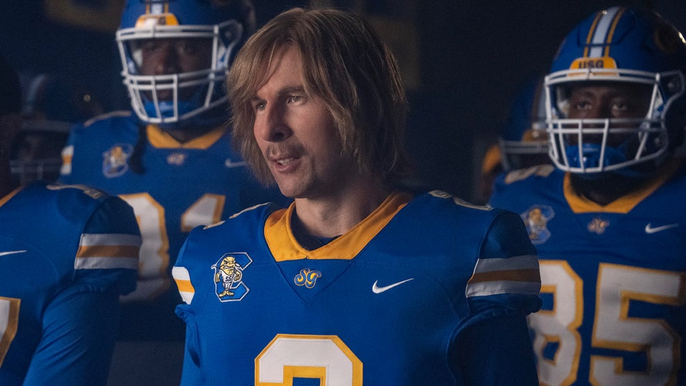 Glen Powell in "Chad Powers" Season 2 (Hulu)