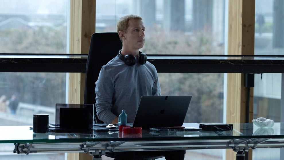 Jeremy Strong in 'The Social Reckoning' (Columbia Pictures)