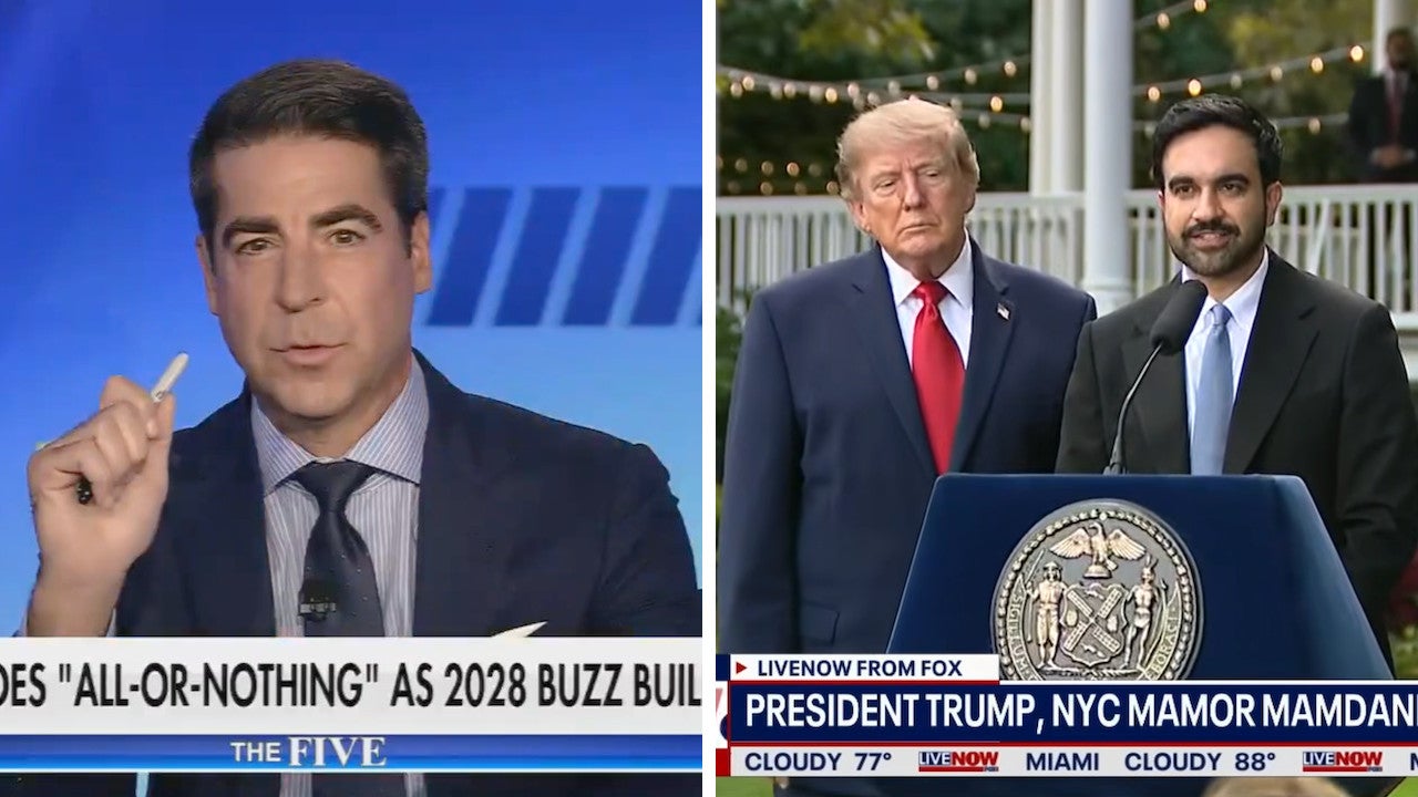 Jesse Watters Questions Whether Trump Was Looking at Mamdani in ‘A Sexual Way’ at New York Presser