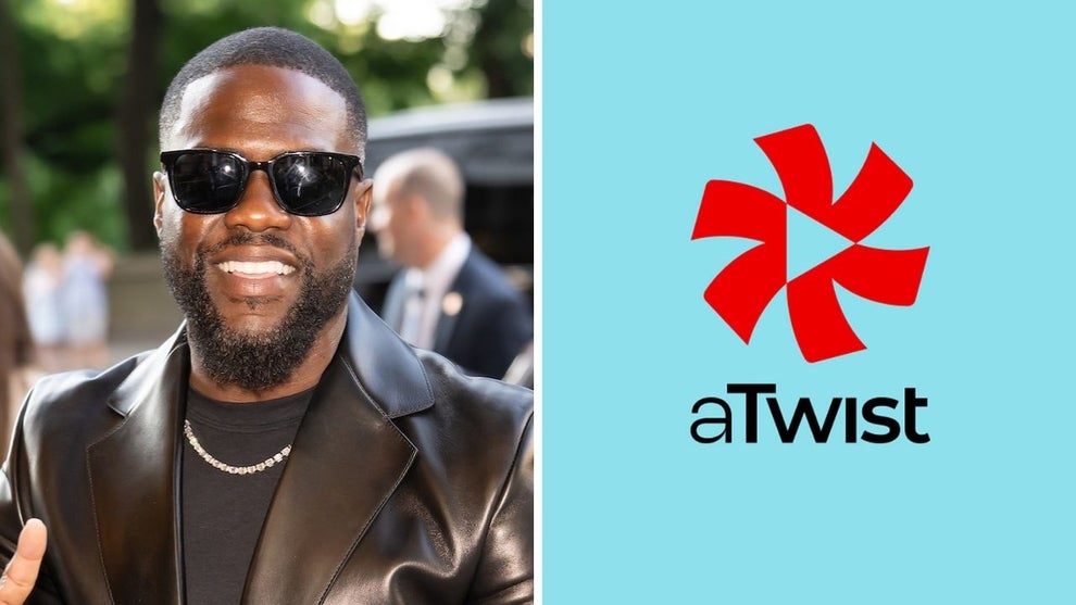 Kevin Hart is partnering with aTwist on 20 microseries. (Credit: Getty Images, aTwist)
